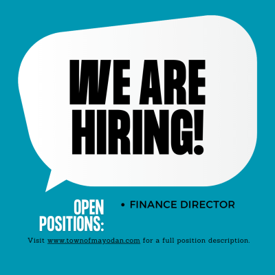 We are hiring! Open Position Finance Director