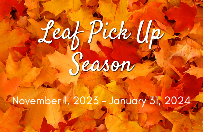 Leaf Pick Up Season - November 1, 2023 - January 31, 2023